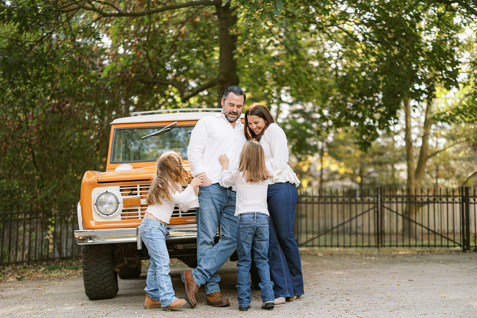 Family enjoying everyday moments together during a lifestyle photography session in Michigan